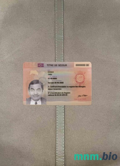 Belgia karta stałego pobytu – wygląd fotograficzny, wygląd skanu i zdjęcie, 2 w 1